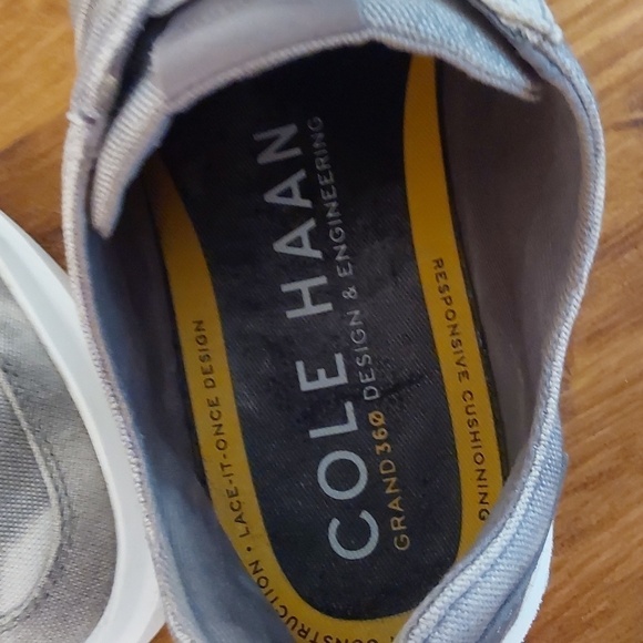 Cole Haan Gray and White Athletic Sneakers